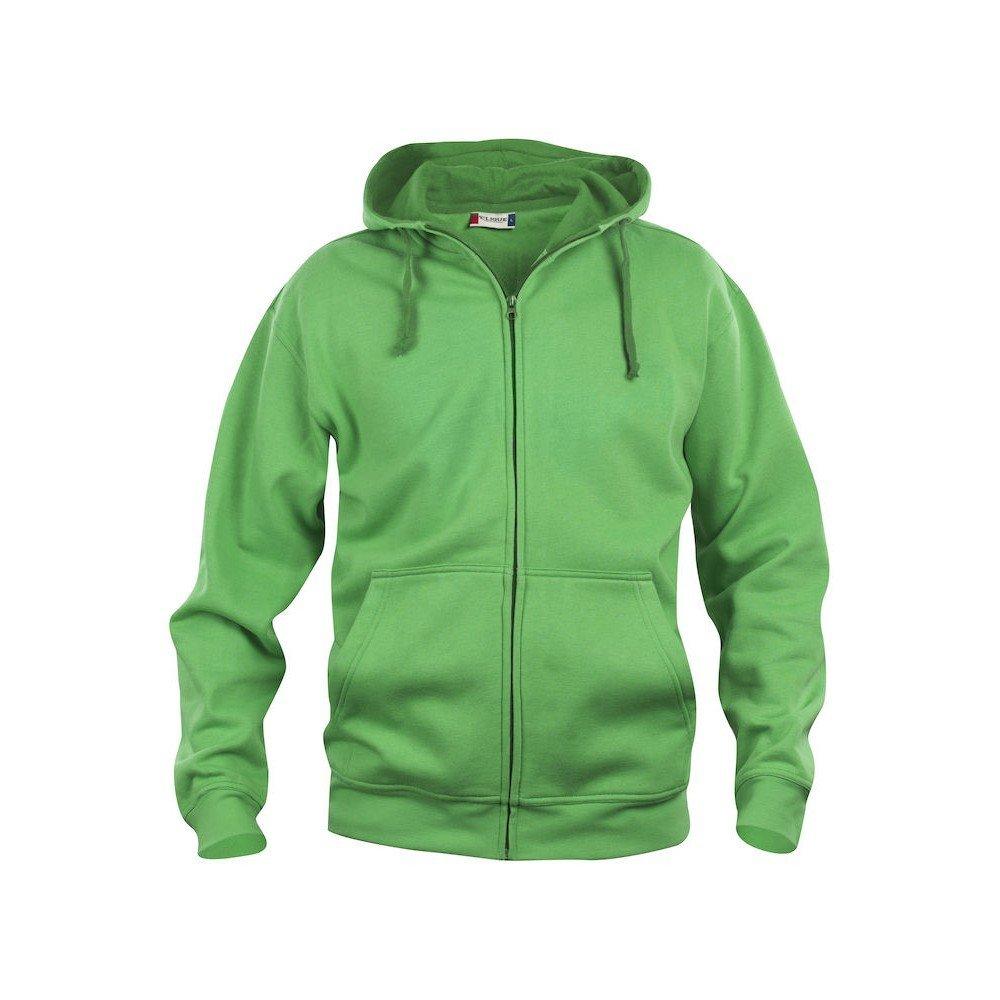 Image of Basic Hoodie Mit Durchgehendem Reißverschluss Herren Grün L