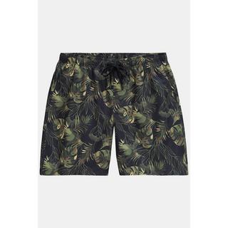 JP1880  Shorts da mare con cintura elastica e stampa floreale camouflage 