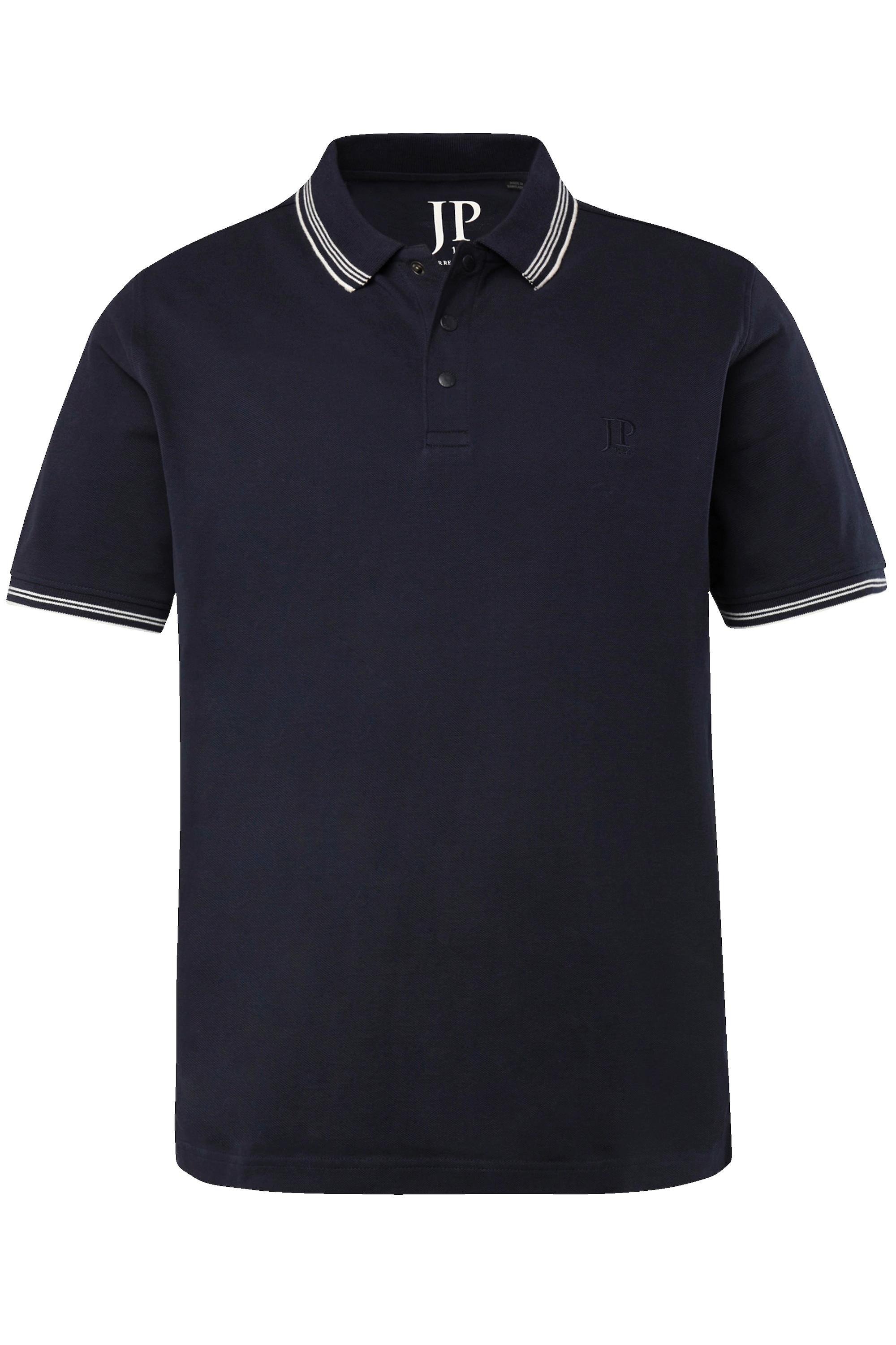 JP1880  Maglia polo in piqué con mezze maniche e bottoni automatici, fino alla tg. 8XL 