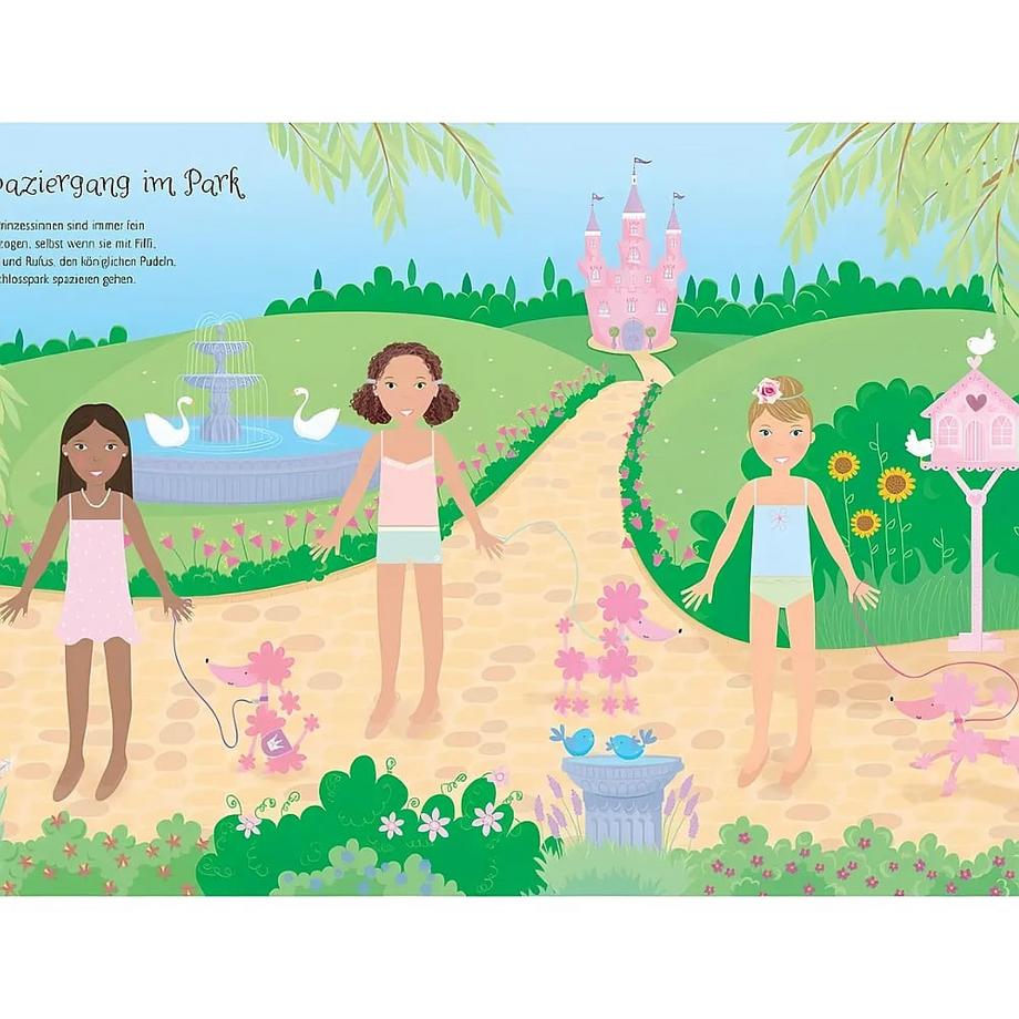 Usborne  Mein Anziehpuppen-Stickerbuch: Prinzessinnen 
