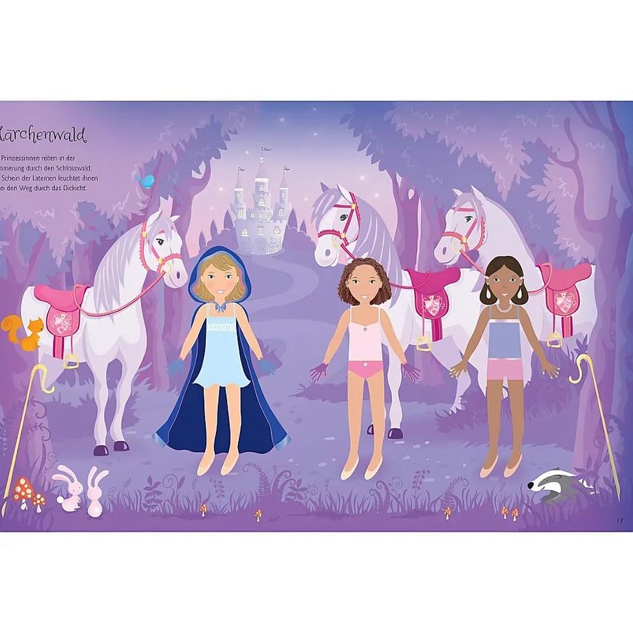 Usborne  Mein Anziehpuppen-Stickerbuch: Prinzessinnen 