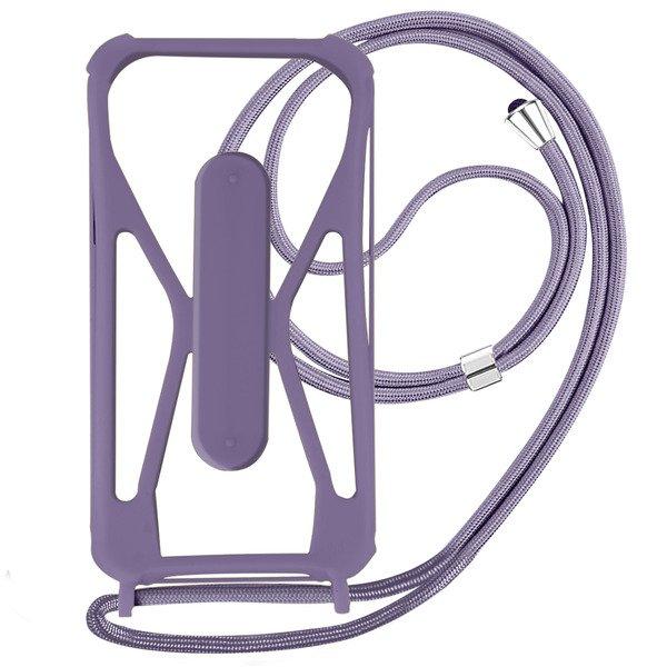 Image of Universelle Handyhülle mit Kette Violett