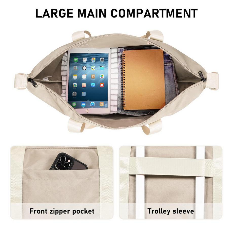 Only-bags.store Grand sac de voyage pliable bagage à main avec sac humide amovible  