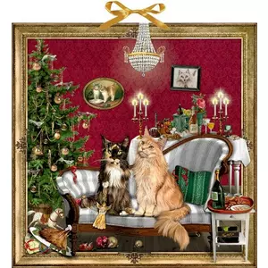 COPPENRATH Adventskalender 48x48cm 71870 Weihnachtsverschwörung/Cats