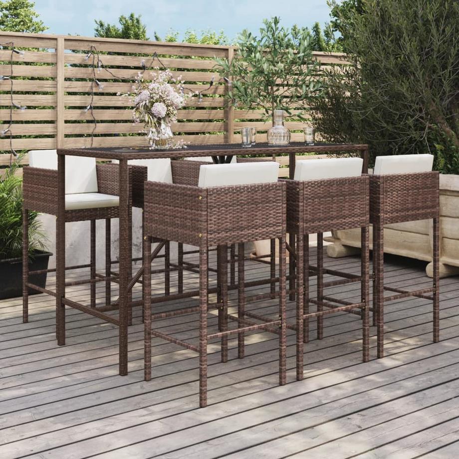 VidaXL Gartenbar set poly-rattan  