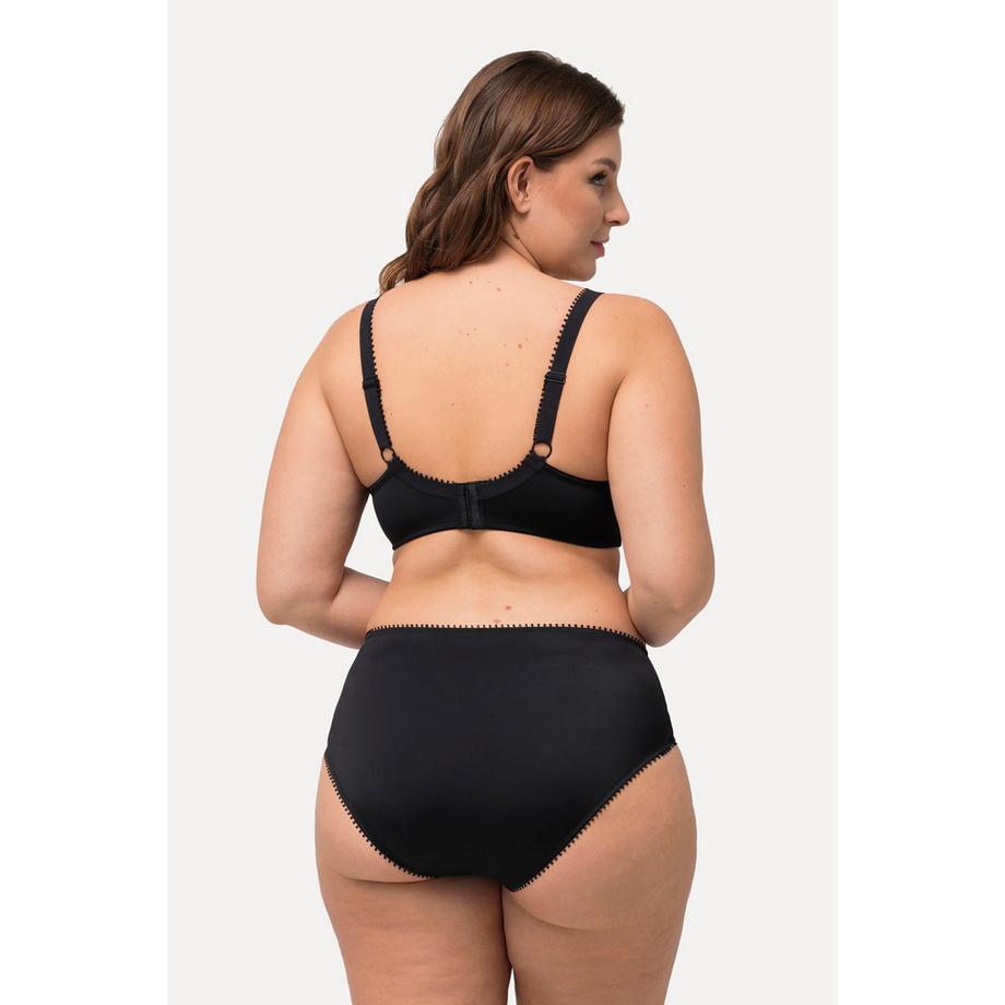 Ulla Popken Reggiseno con Ferretto Coppe Spacer Motivo Jacquard  