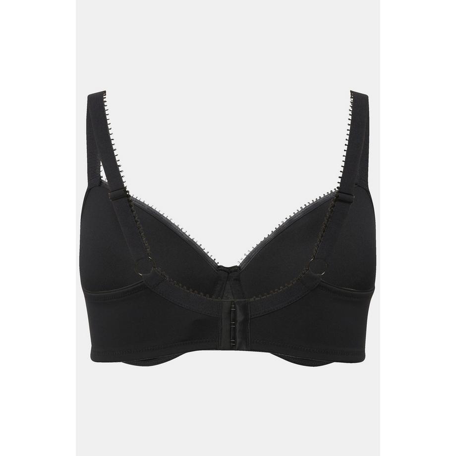 Ulla Popken Reggiseno con Ferretto Coppe Spacer Motivo Jacquard  