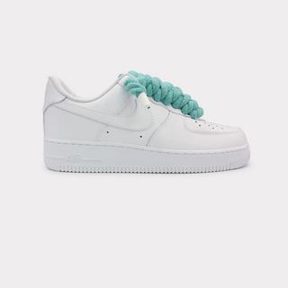 NIKE  Air Force 1 White - Rope Lace Mint 