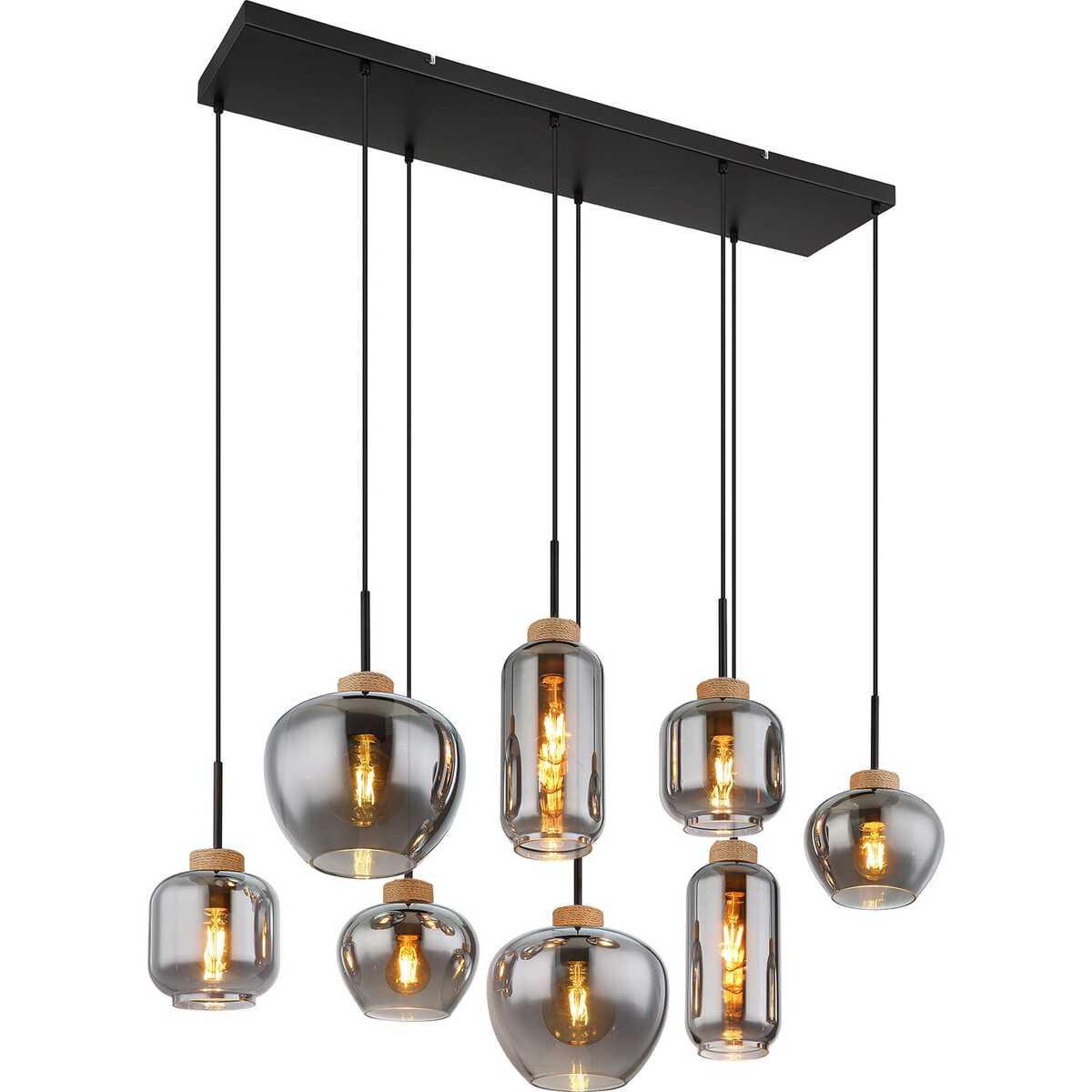 mutoni light Hängeleuchte Matt Metall matt 8xE27  