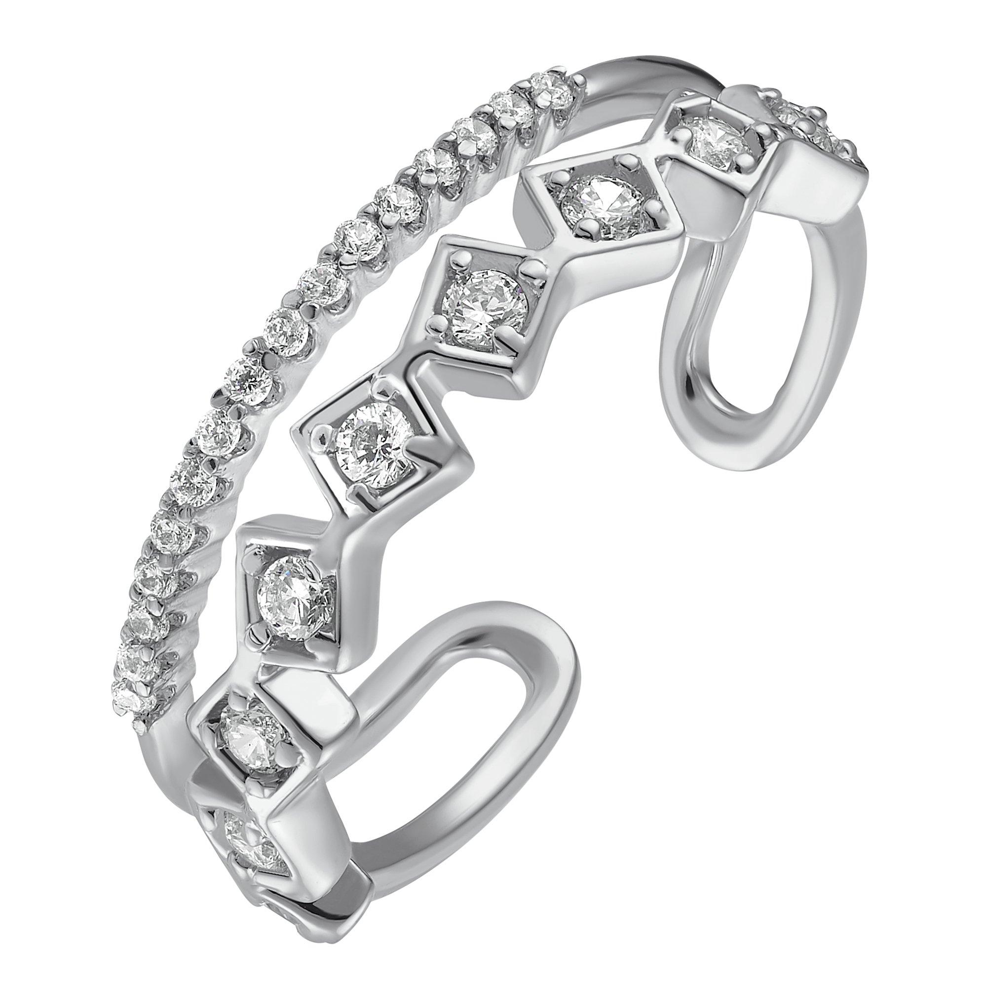 Image of Lina Silberfarben Poliert Damen Silber 52