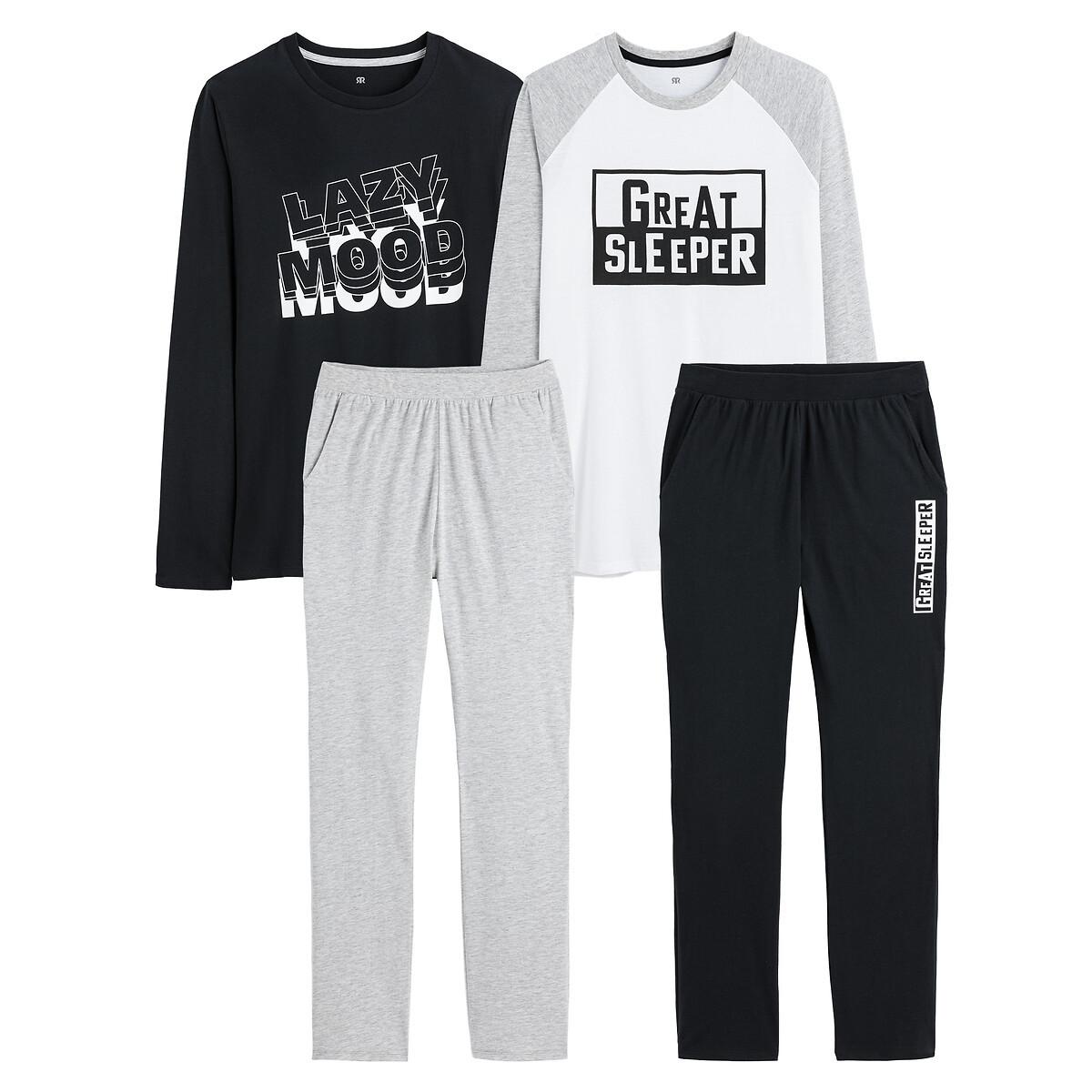 Image of 2er-pack Pyjamas Jungen Schwarz 12A