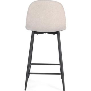 mutoni Tabouret de bar Odelia noir beige  