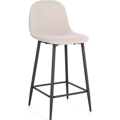 mutoni Tabouret de bar Odelia noir beige  