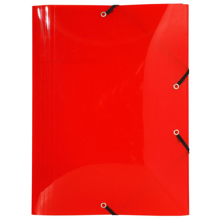 Exacompta Cartella 3 lembi con elastici polipropilene 500 micron Crystal Colours - A4 - x 25  