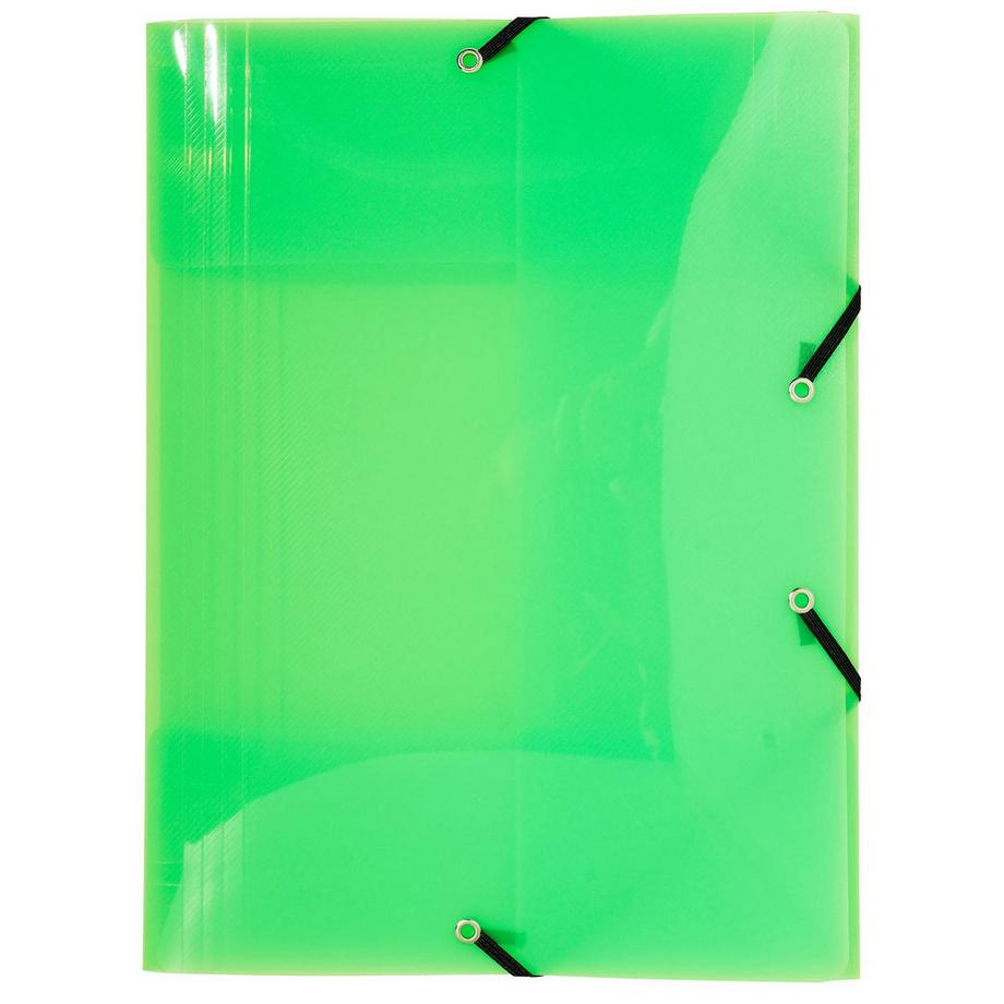 Exacompta Cartella 3 lembi con elastici polipropilene 500 micron Crystal Colours - A4 - x 25  