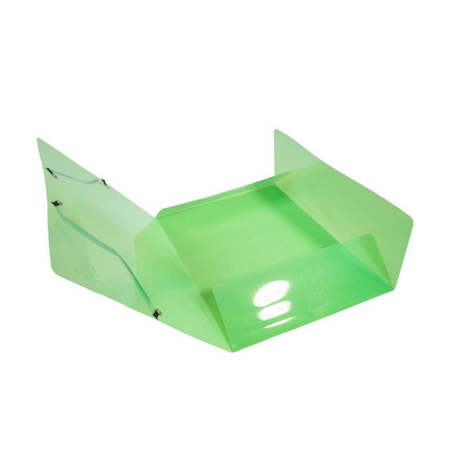 Exacompta Cartella 3 lembi con elastici polipropilene 500 micron Crystal Colours - A4 - x 25  