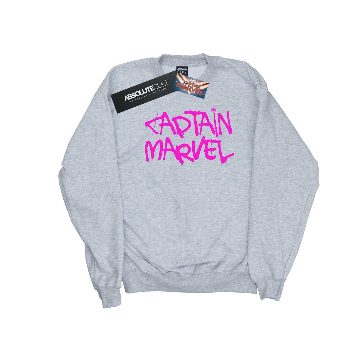 Image of Captain Spray Text Sweatshirt Damen Grau M
