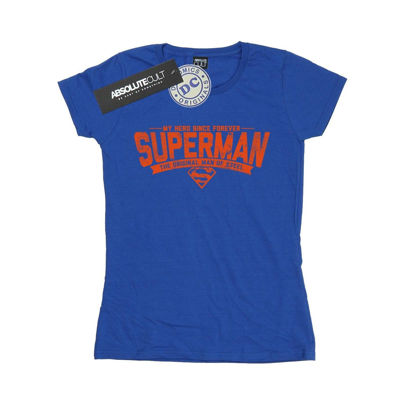 Image of Superman My Hero Tshirt Damen Königsblau XL