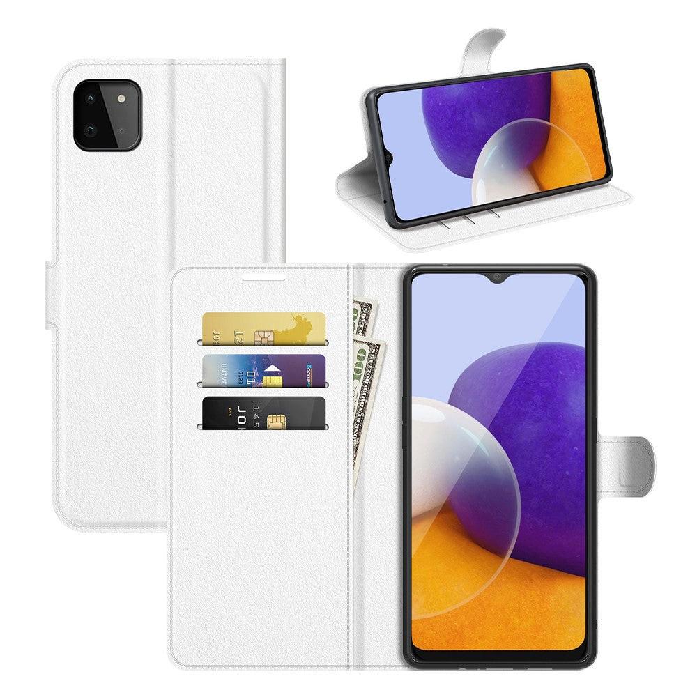 Cover-Discount  Galaxy A22 5G - Leder Etui Hülle 