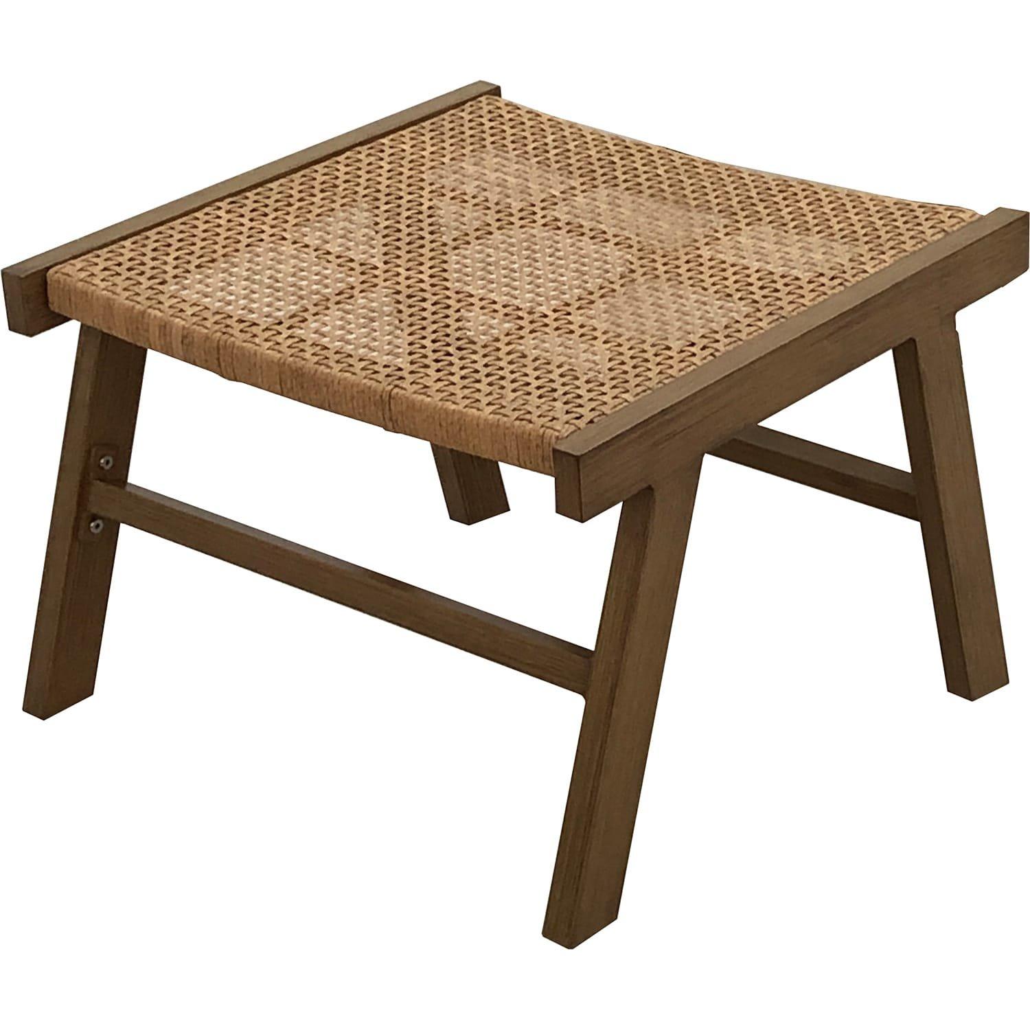 mutoni Tabouret puk en aluminium naturel  