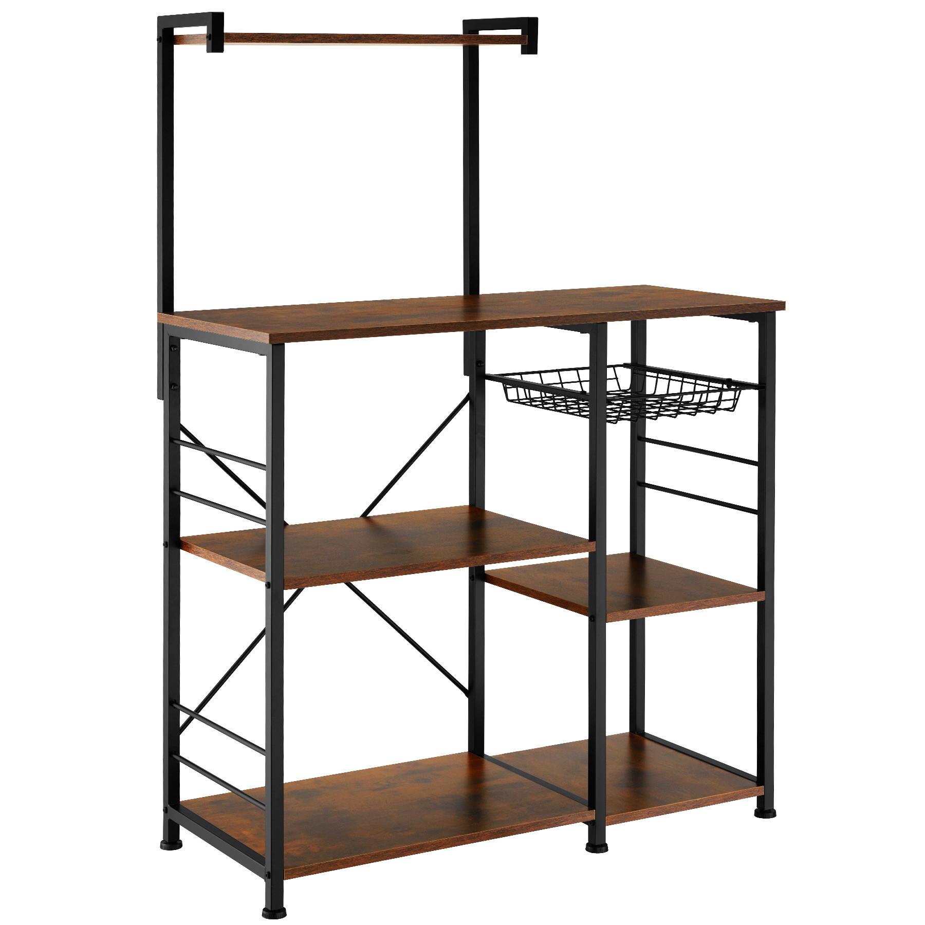 Tectake Scaffale da cucina Crawley 90x40x131,5cm  