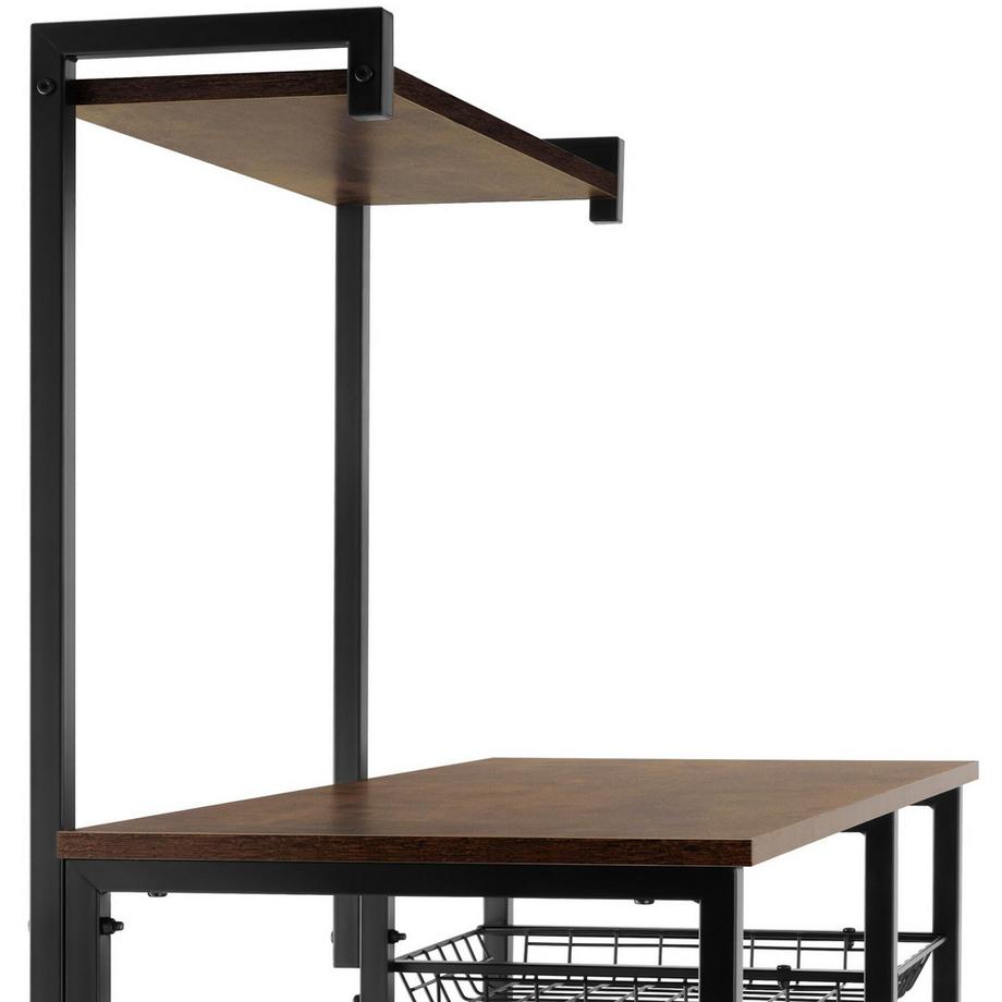 Tectake Étagère de cuisine CRAWLEY style industriel  