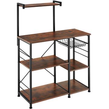 Scaffale da cucina Crawley 90x40x131,5cm