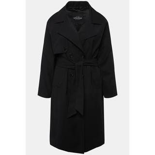 Ulla Popken  Trench-coat, col à revers, col, doublure en acétate 