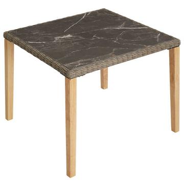 Table en rotin Tarent 93,5 x 93,5 x 75 cm