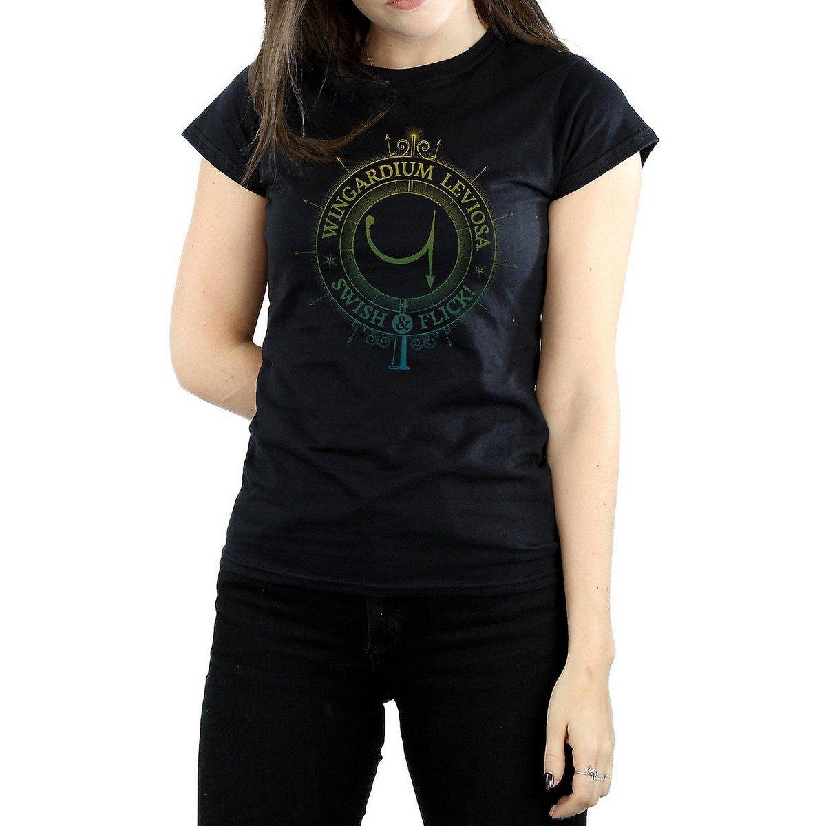 Image of Wingardium Leviosa Tshirt Damen Schwarz M
