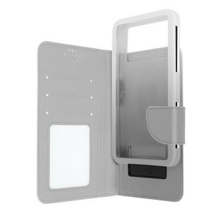 Avizar  Fancy Style Flip-Case Größe XL – Silber 