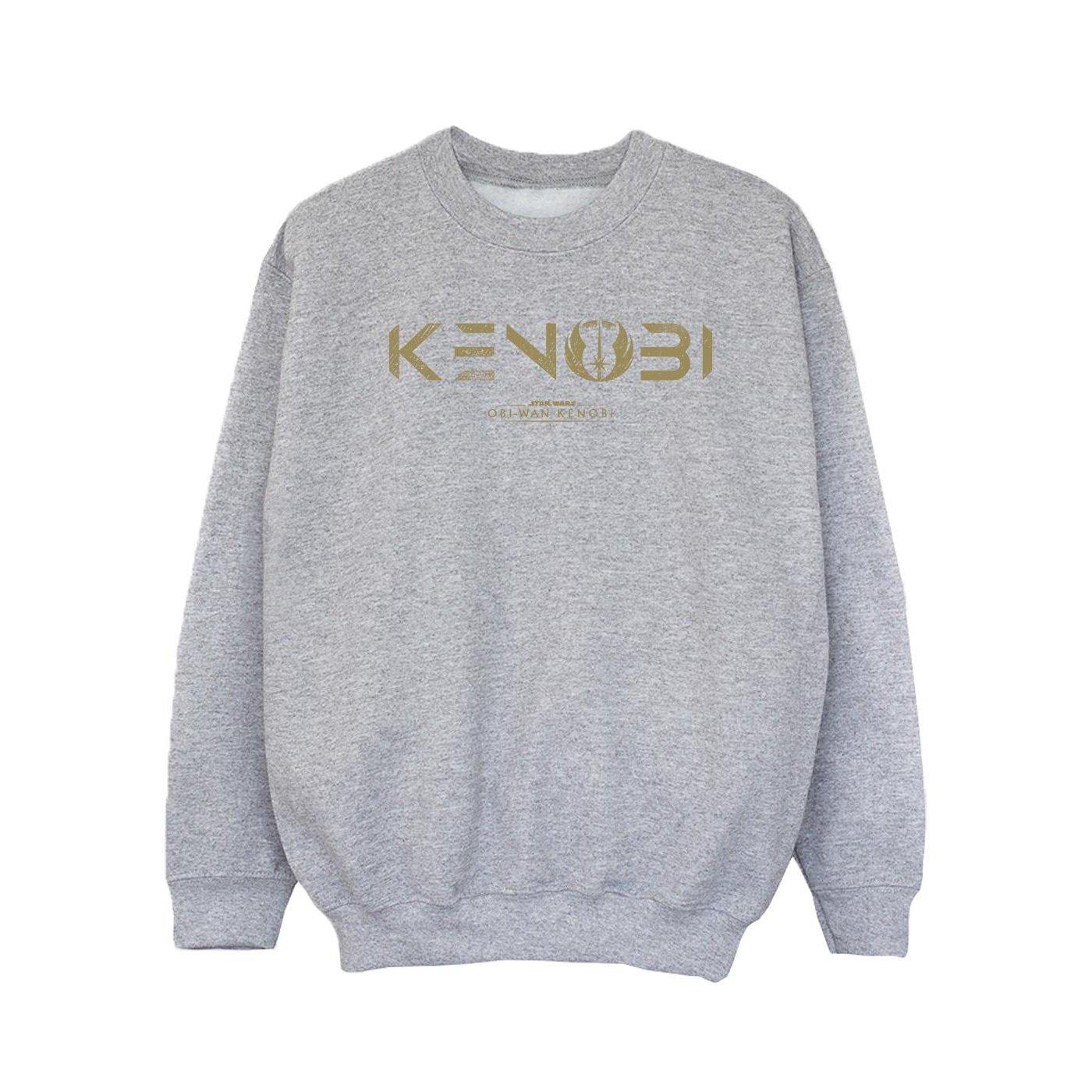 Image of Obiwan Kenobi Logo Sweatshirt Mädchen Grau 104