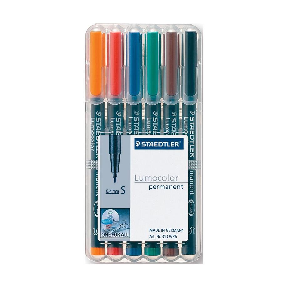 STAEDTLER STAEDTLER Lumocolor permanent S 313-WP6 6 Farben assortiert  