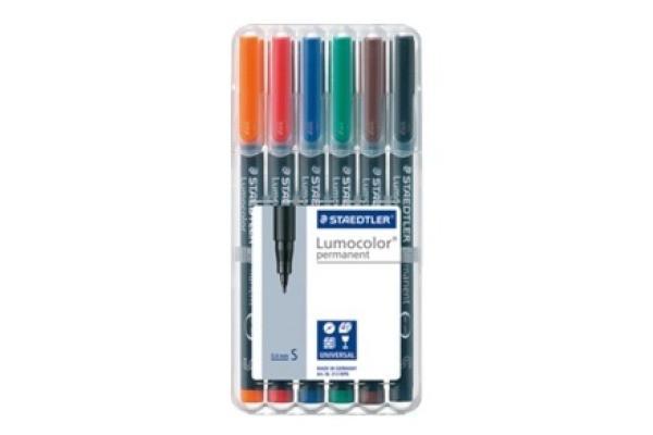 STAEDTLER STAEDTLER Lumocolor permanent S 313-WP6 6 Farben assortiert  