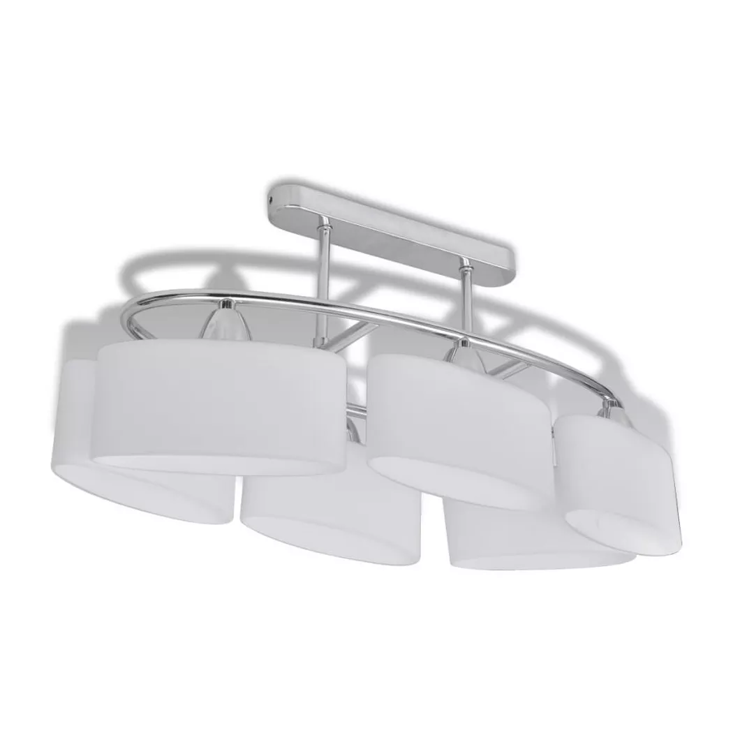 VidaXL - Deckenlampen glas, 60 cm, Weiss