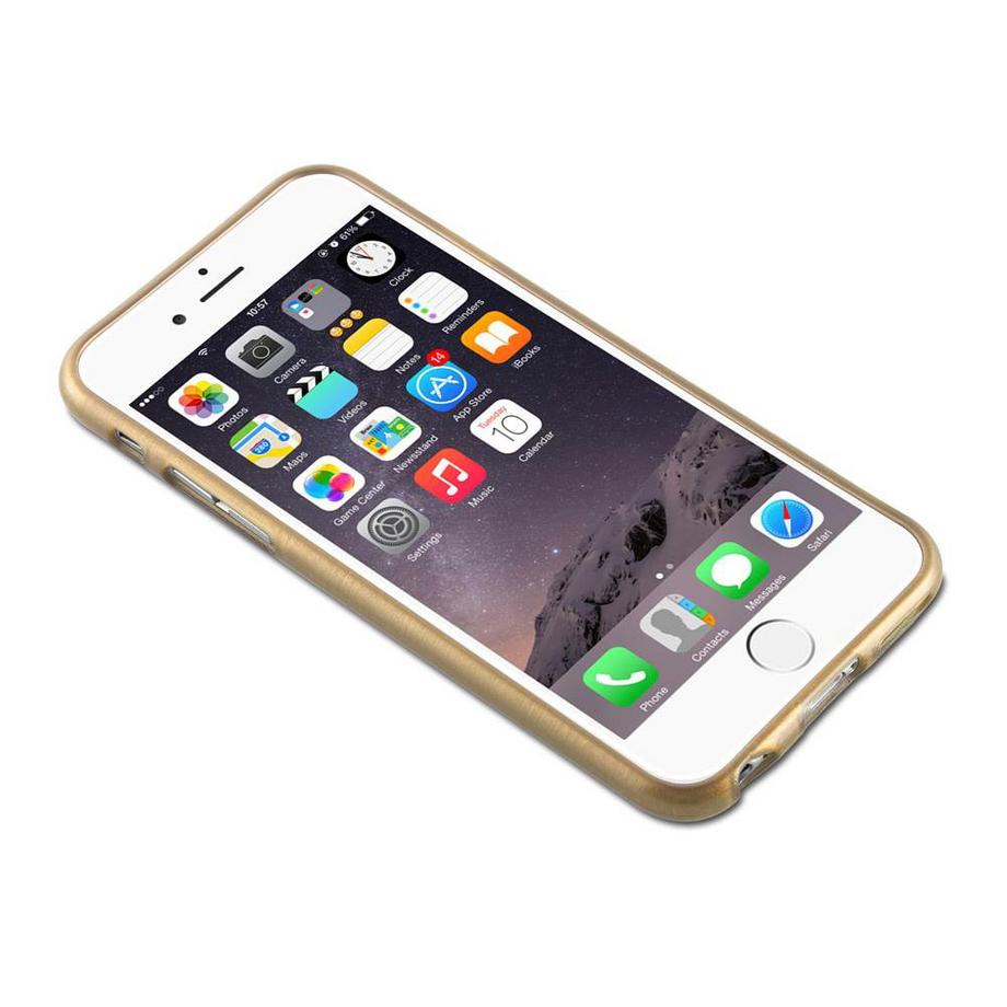 Cadorabo  Housse compatible avec Apple iPhone 6 / 6S - Coque de protection en silicone TPU flexible au design brossé 