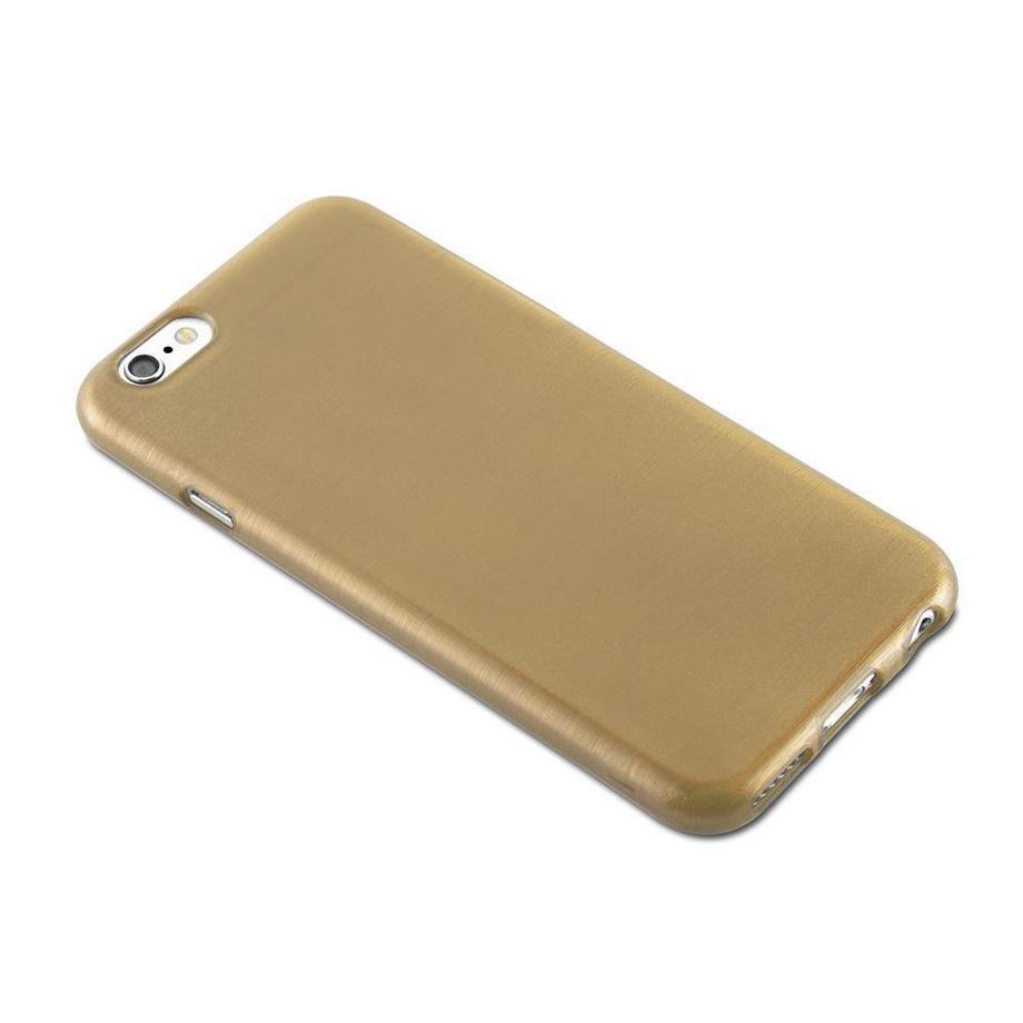 Cadorabo  Housse compatible avec Apple iPhone 6 / 6S - Coque de protection en silicone TPU flexible au design brossé 
