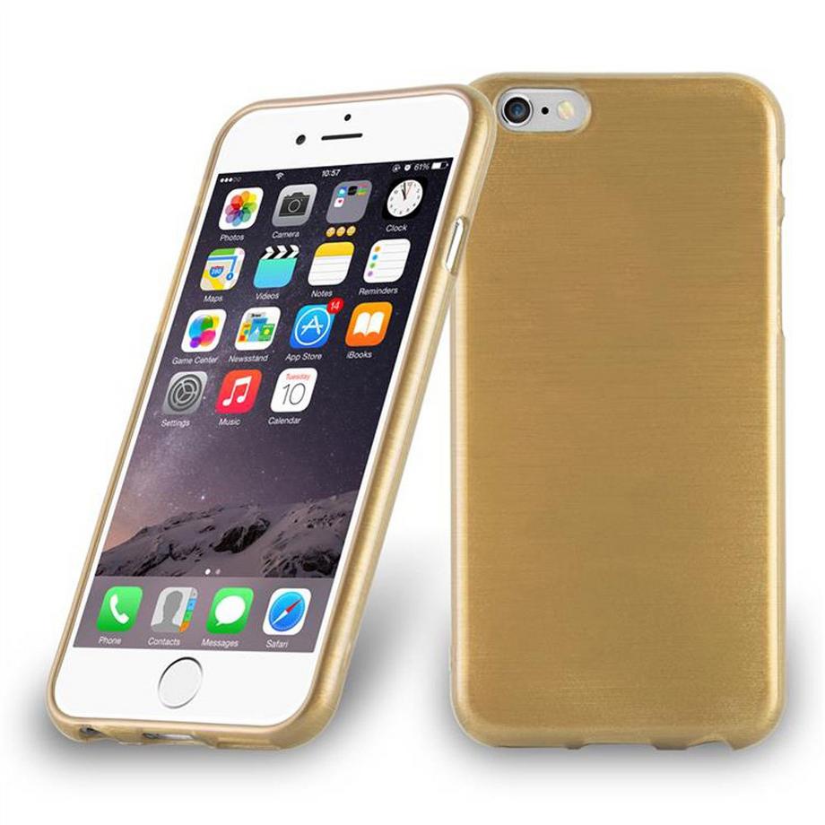Cadorabo  Housse compatible avec Apple iPhone 6 / 6S - Coque de protection en silicone TPU flexible au design brossé 