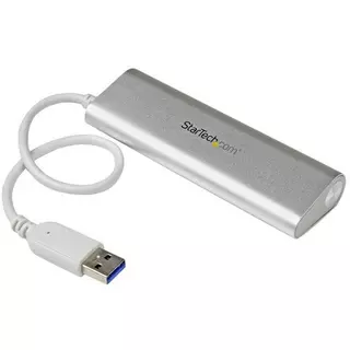 STARTECH.COM  StarTech.com 4 Port kompakter USB 3.0 Hub mit eingebautem Kabel - 5Gbps 