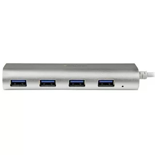STARTECH.COM  StarTech.com 4 Port kompakter USB 3.0 Hub mit eingebautem Kabel - 5Gbps 