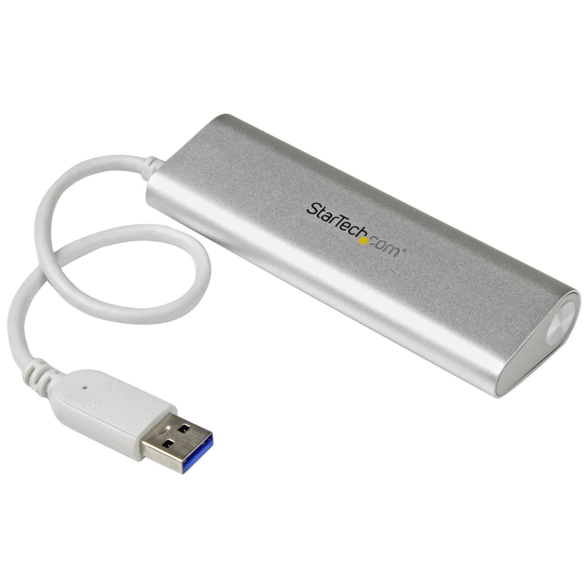 STARTECH  Hub USB a 4 porte, Da USB A a 4 porte USB-A, USB 5Gbps, design robusto, alimentazione via bus, hub USB 3.0 portatile per notebook 