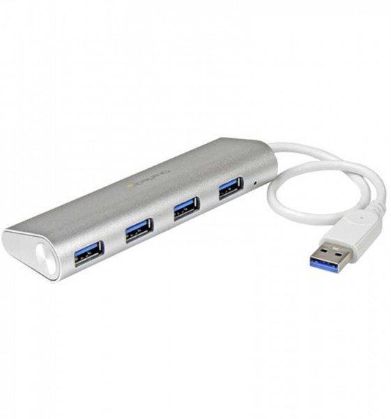 STARTECH  Hub USB a 4 porte, Da USB A a 4 porte USB-A, USB 5Gbps, design robusto, alimentazione via bus, hub USB 3.0 portatile per notebook 