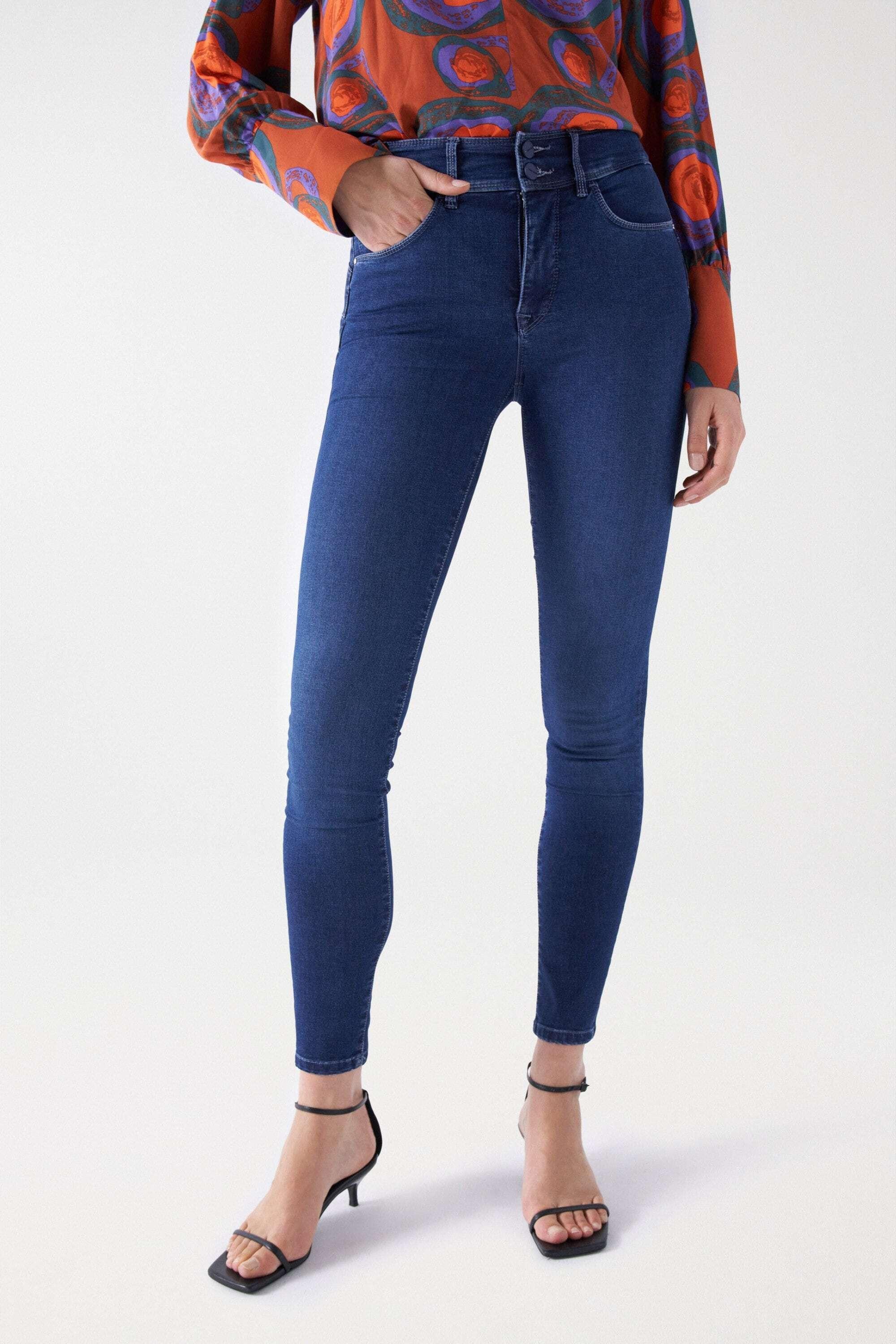Image of Jeans Secret With Embroidery Damen Blau W27