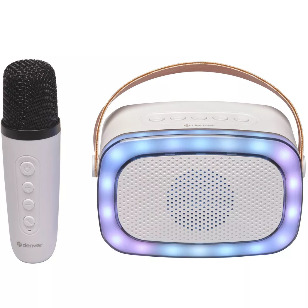 Denver BTM-610 Bluetooth, Karaoke, LED-Beleuchtung