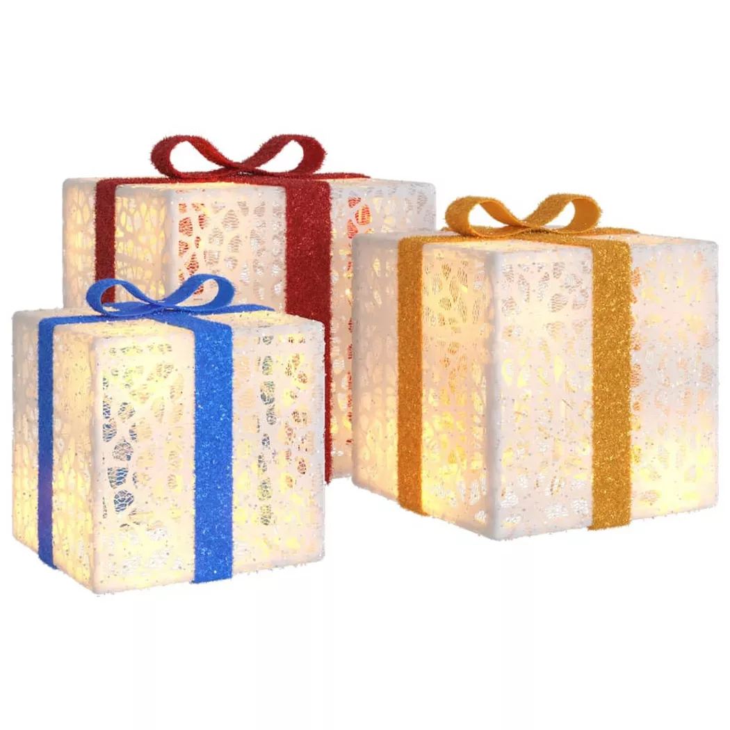 VidaXL - Boîte de noël lumineuse, One Size, Blanc