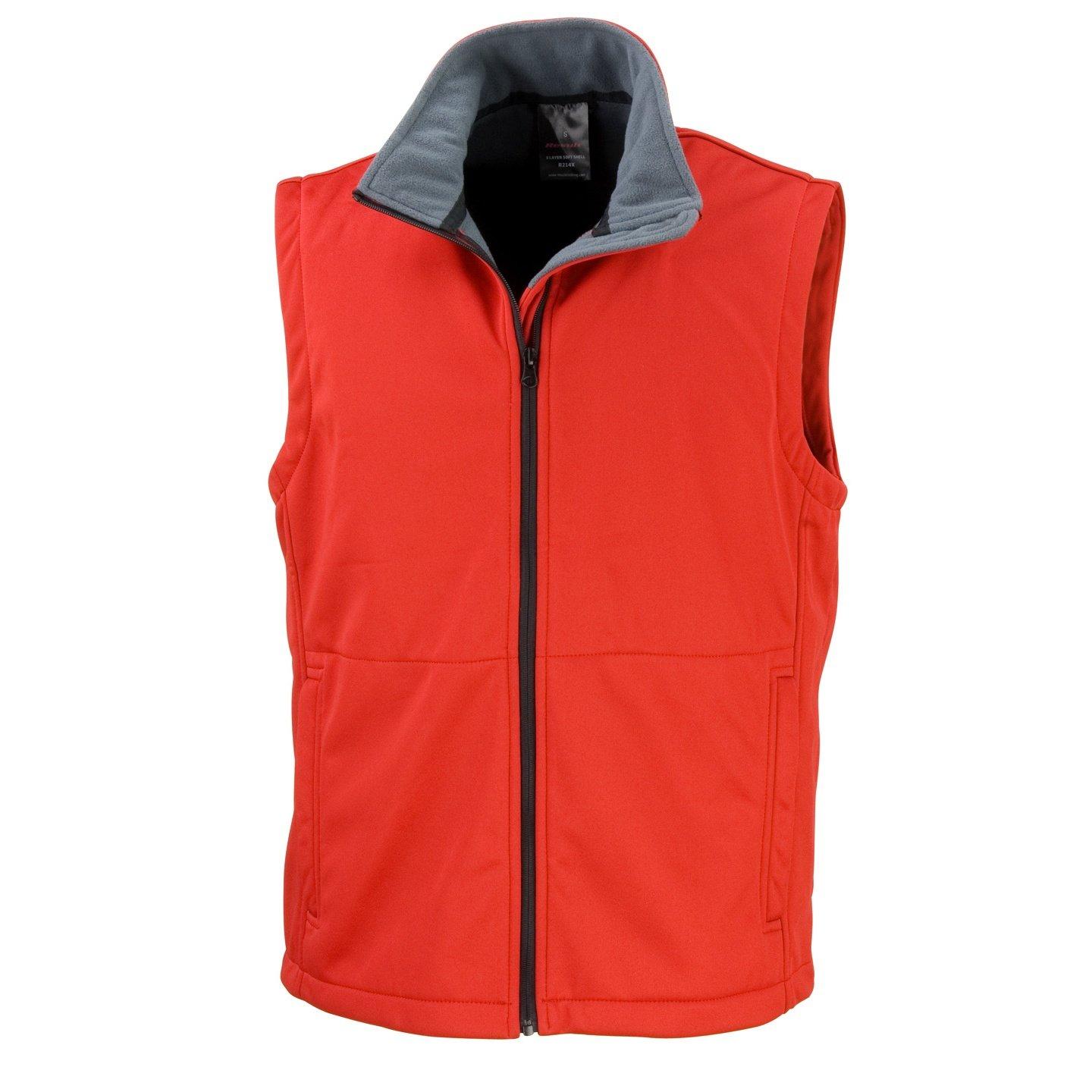 Image of Core Soft Shell Gilet Weste Herren Rot Bunt S