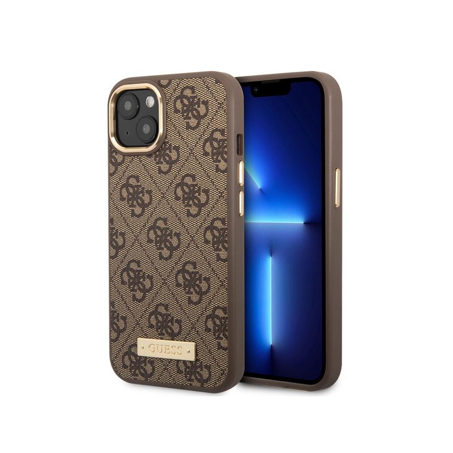 GUESS  IPhone 14 Hülle PU 4G Metal Plate 