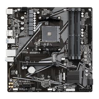 Gigabyte  B550M K Mainboard – AMD Ryzen 5000 CPUs, bis zu 4733 MHz DDR4, 1xPCIe 4.0 + 1xPCIe 3.0 M.2, 1GbE LAN, USB 3.2 Gen 1 