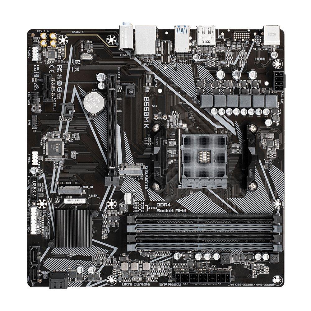 Gigabyte  B550M K 1.0 carte mère AMD B550 Emplacement AM4 micro ATX 