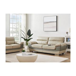 Vente-unique Ledersofa 3Sitzer FRANCESCA  